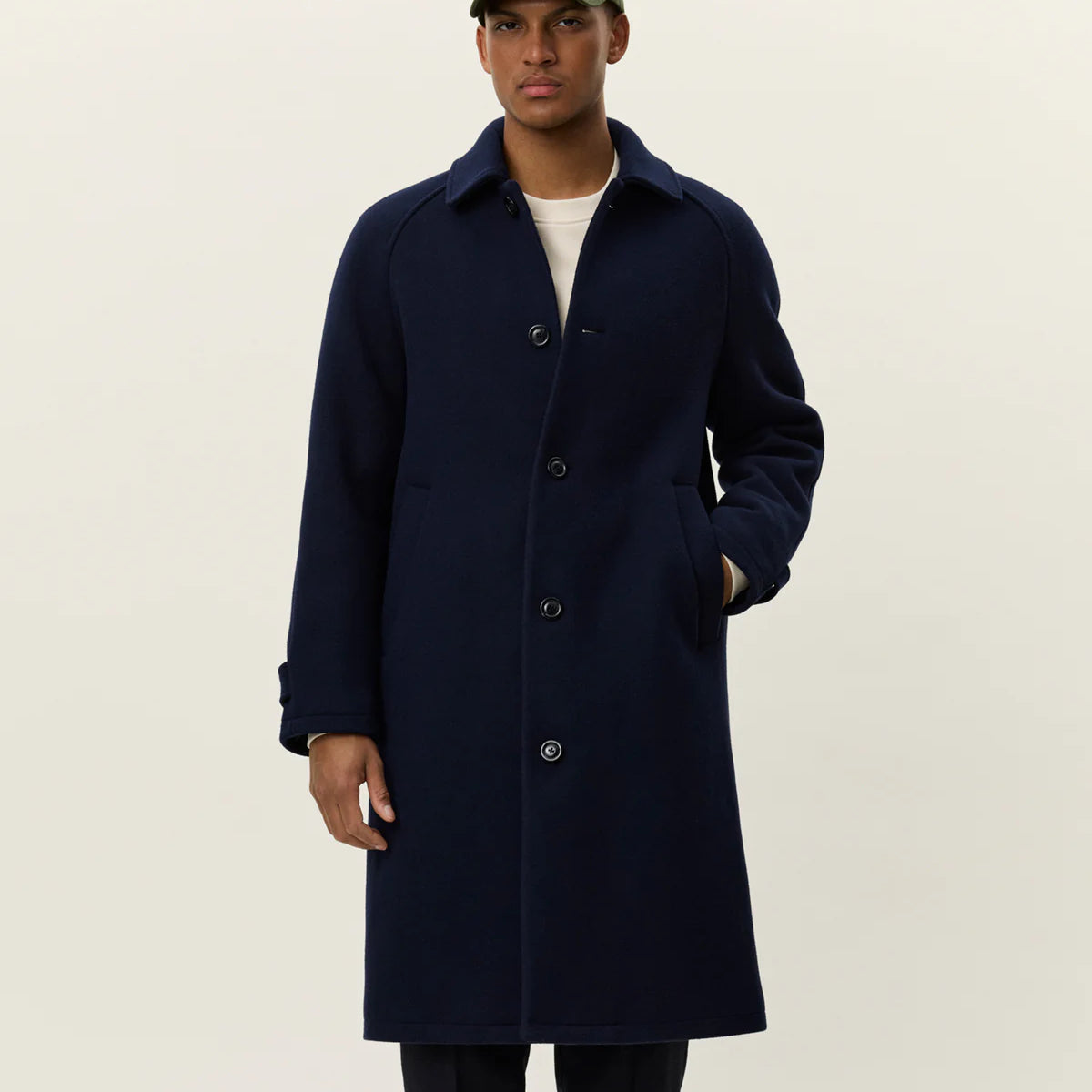 Les Deux Michael Solid Wool Coat