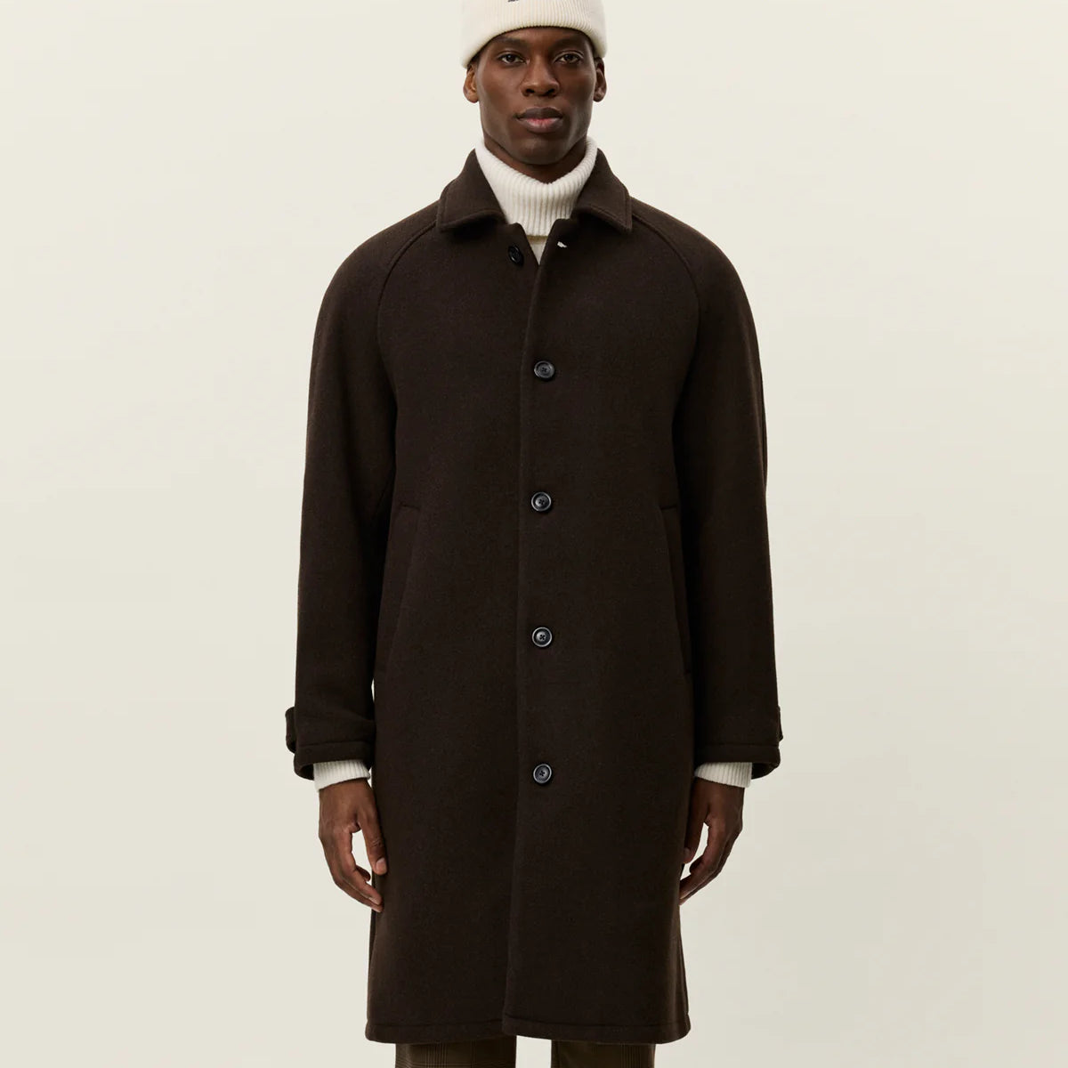 Les Deux Michael Solid Wool Coat