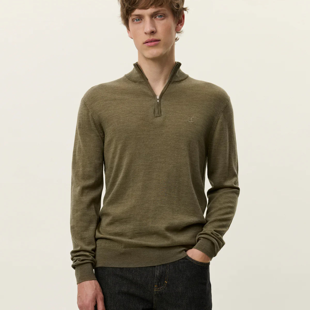 Les Deux Greyson Half-Zip Merino Knit