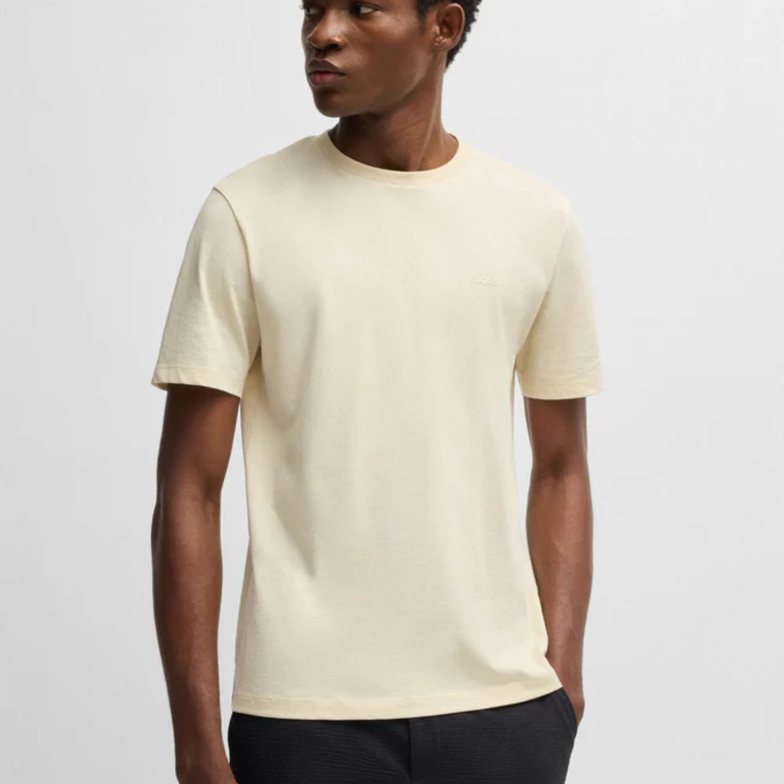 BOSS Cotton-jersey T-shirt with logo detail