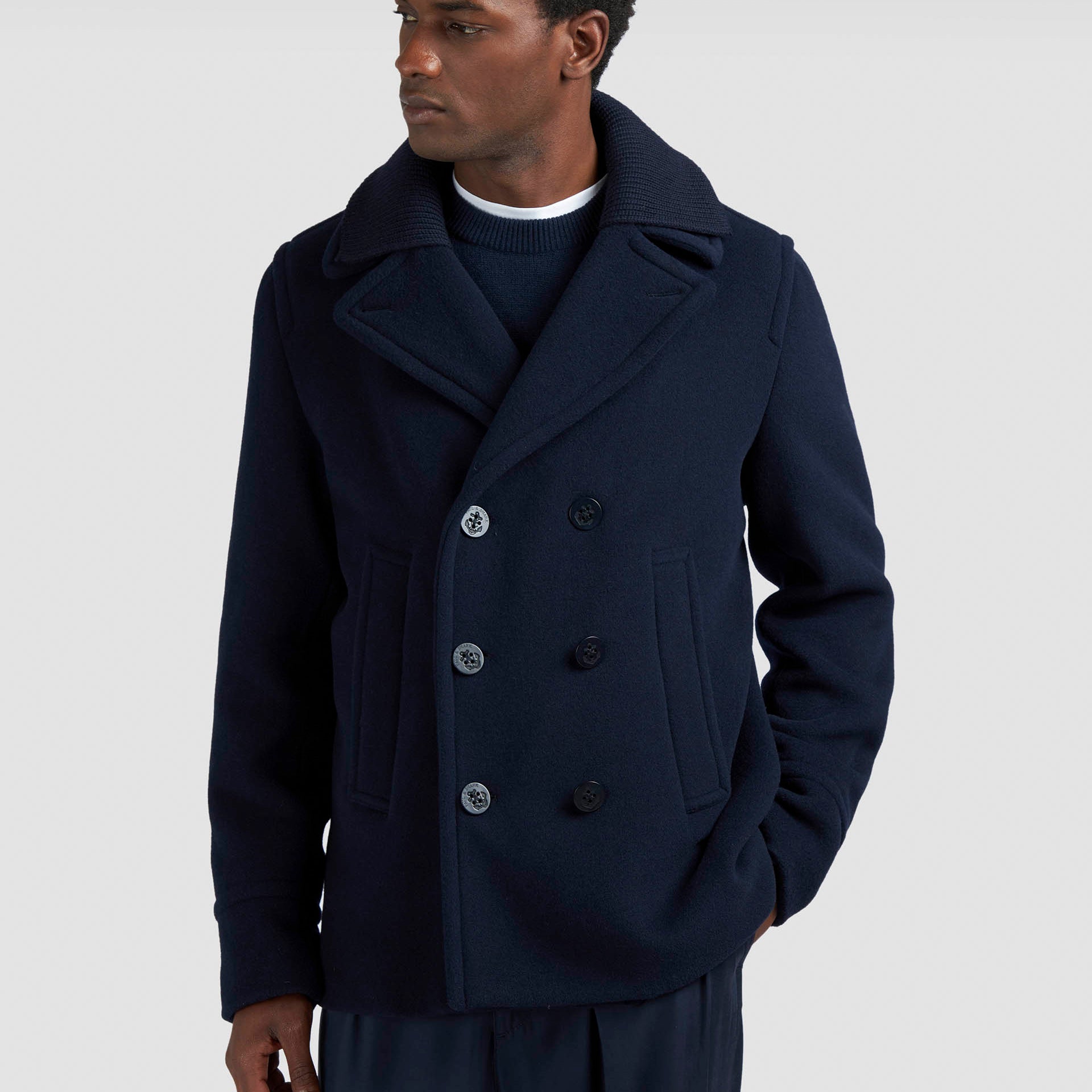 Paul & Shark Wool Cashmere Peacoat