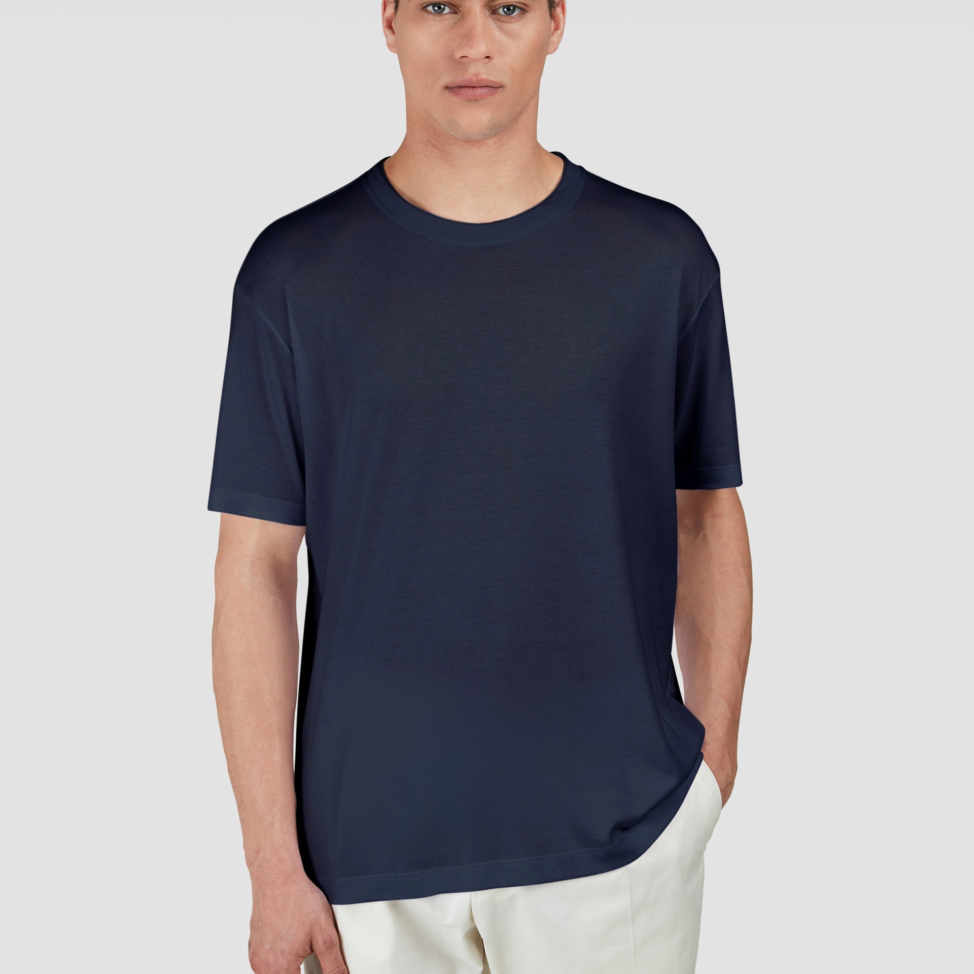 Paul & Shark Woven Cotton Lyocell T-Shirt
