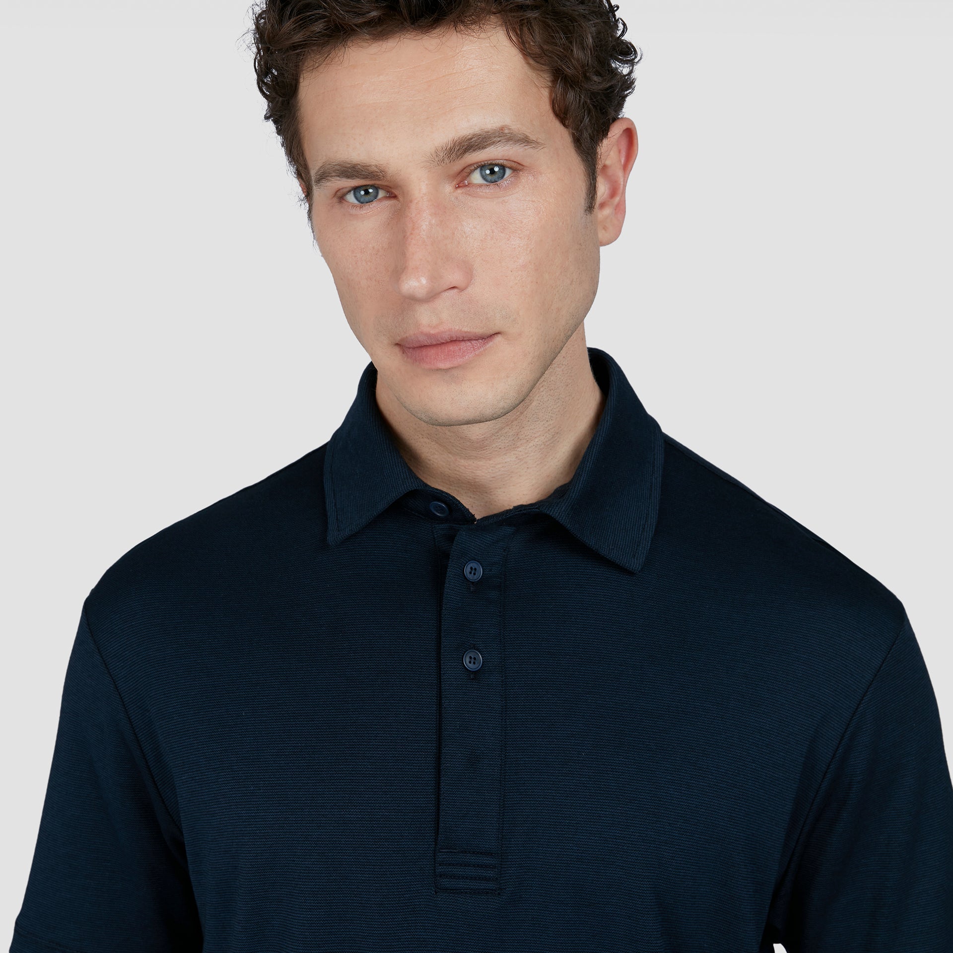 Paul & Shark Woven Cotton Lyocell Polo shirt