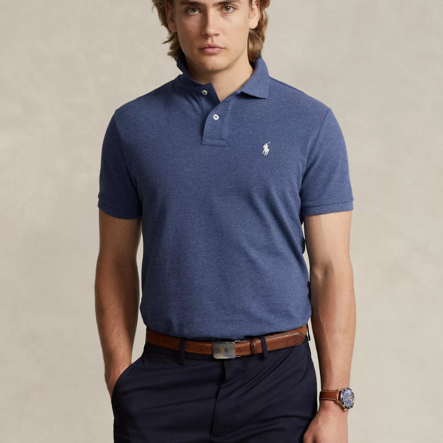 Polo Ralph Lauren Custom Slim Fit Mesh Polo Shirt