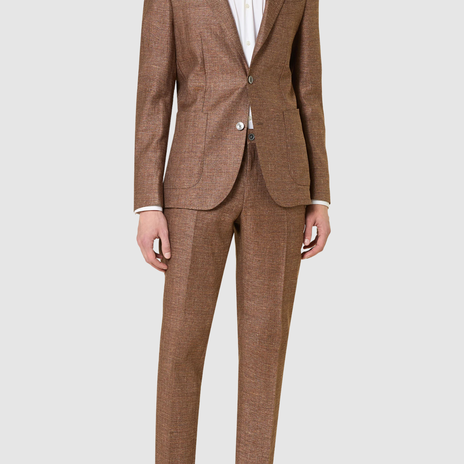 BOSS Slim-fit blazer in micro-patterned fabric