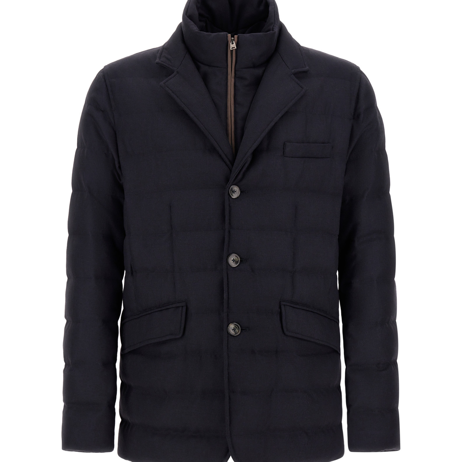 Herno Norfolk Wool Blend Goose Down Blazer