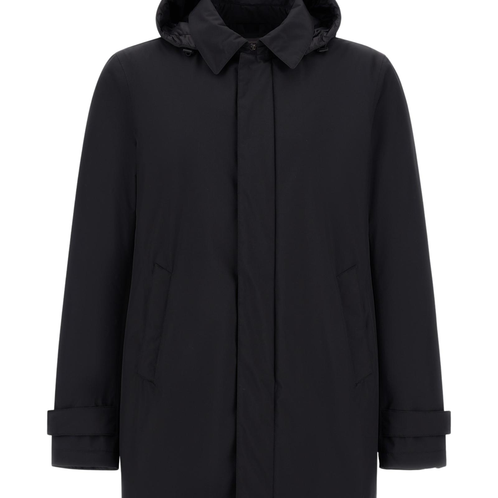 Herno Dual Layer Down Windstopper Jacket With Detachable Hood