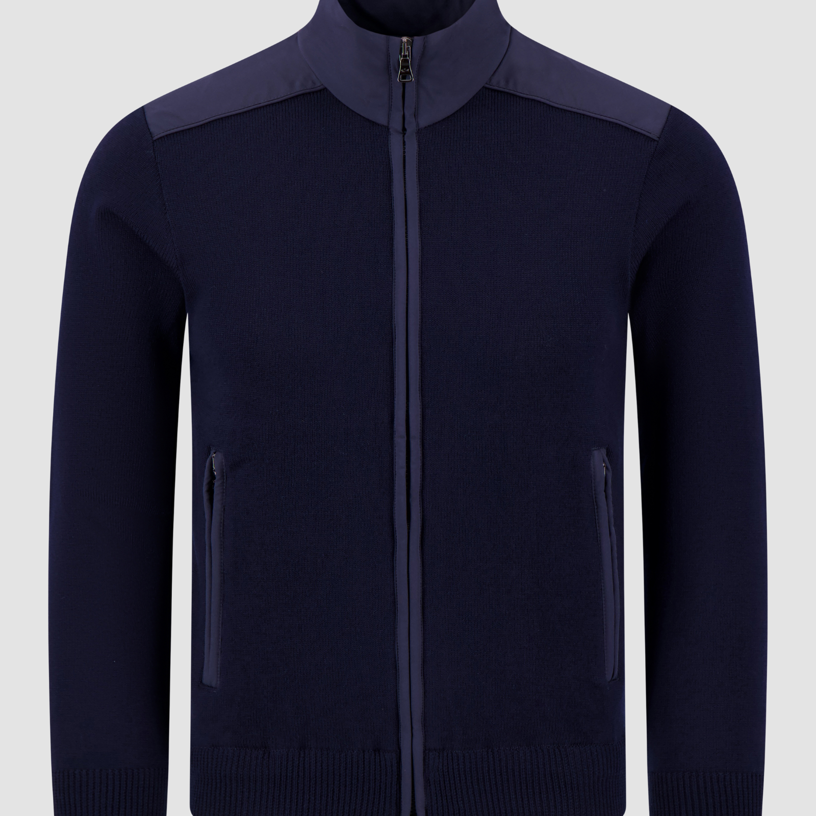 Paul & Shark Heritage Typhoon Full Zip Sweater in Technical Wool Knit