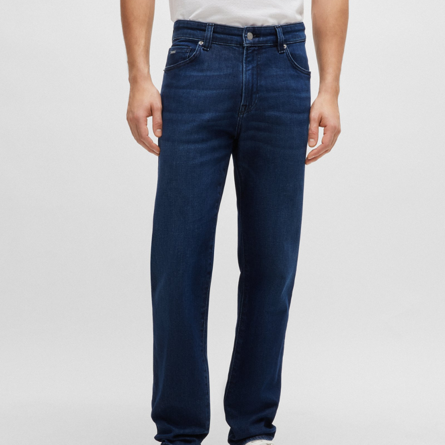 BOSS Regular-Fit Jeans In Blue Comfort-Stretch Denim