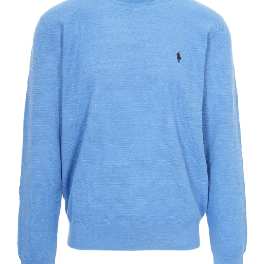 Polo Ralph Lauren Embroidered Logo Cotton Linen Knit Jumper