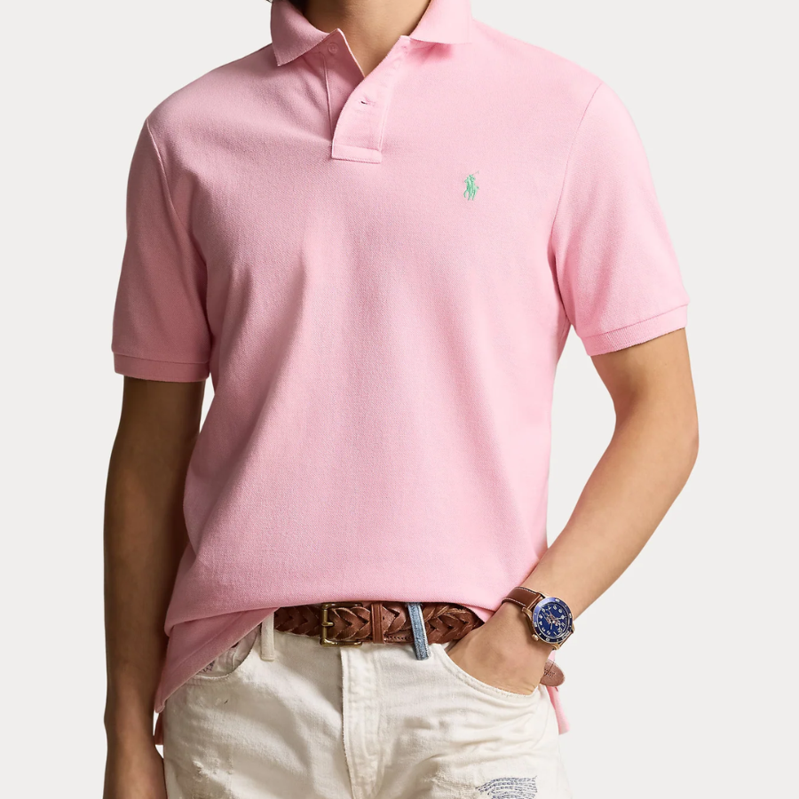 Polo Ralph Lauren Custom Slim Fit Mesh Polo Shirt