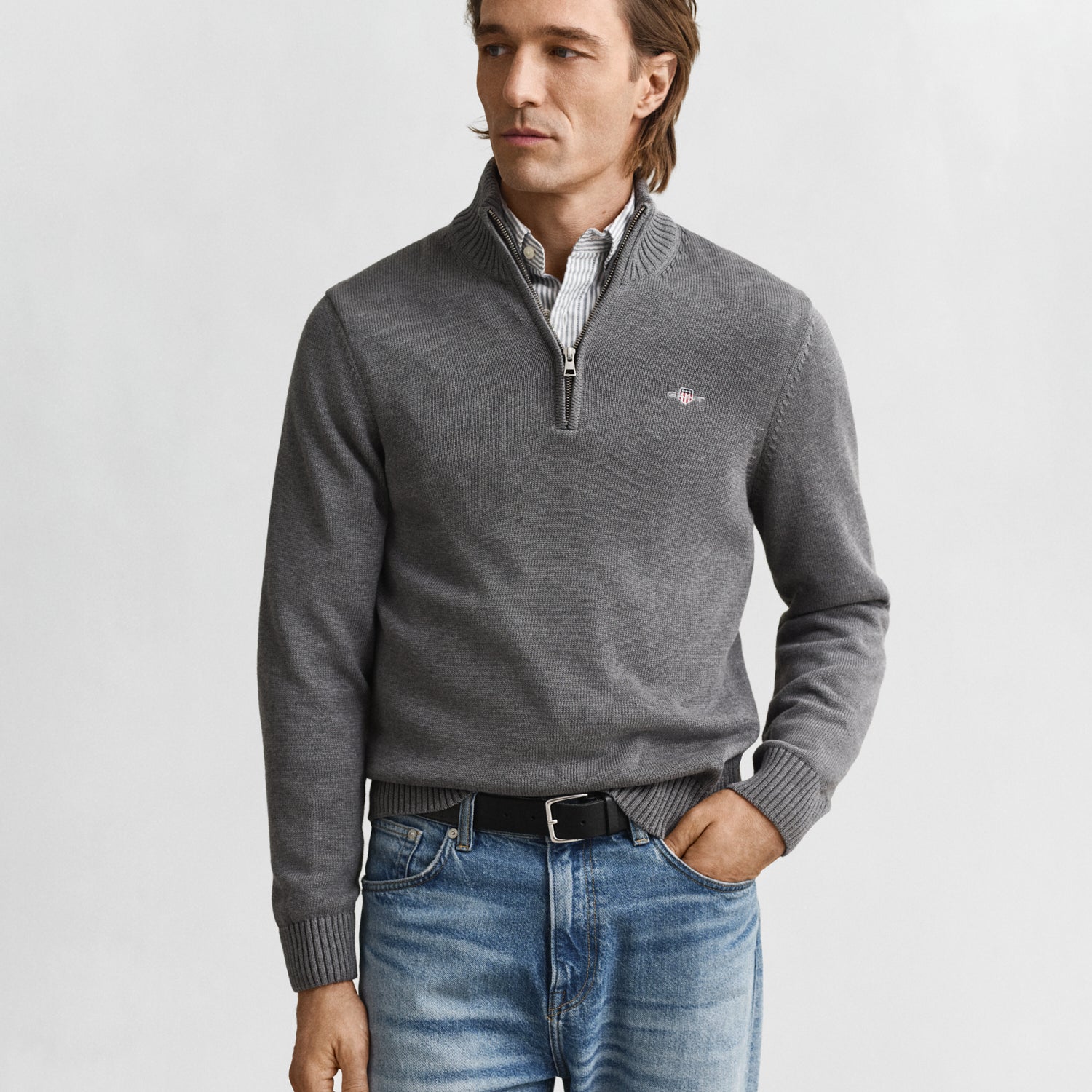 Gant Casual Cotton Half-Zip Sweater