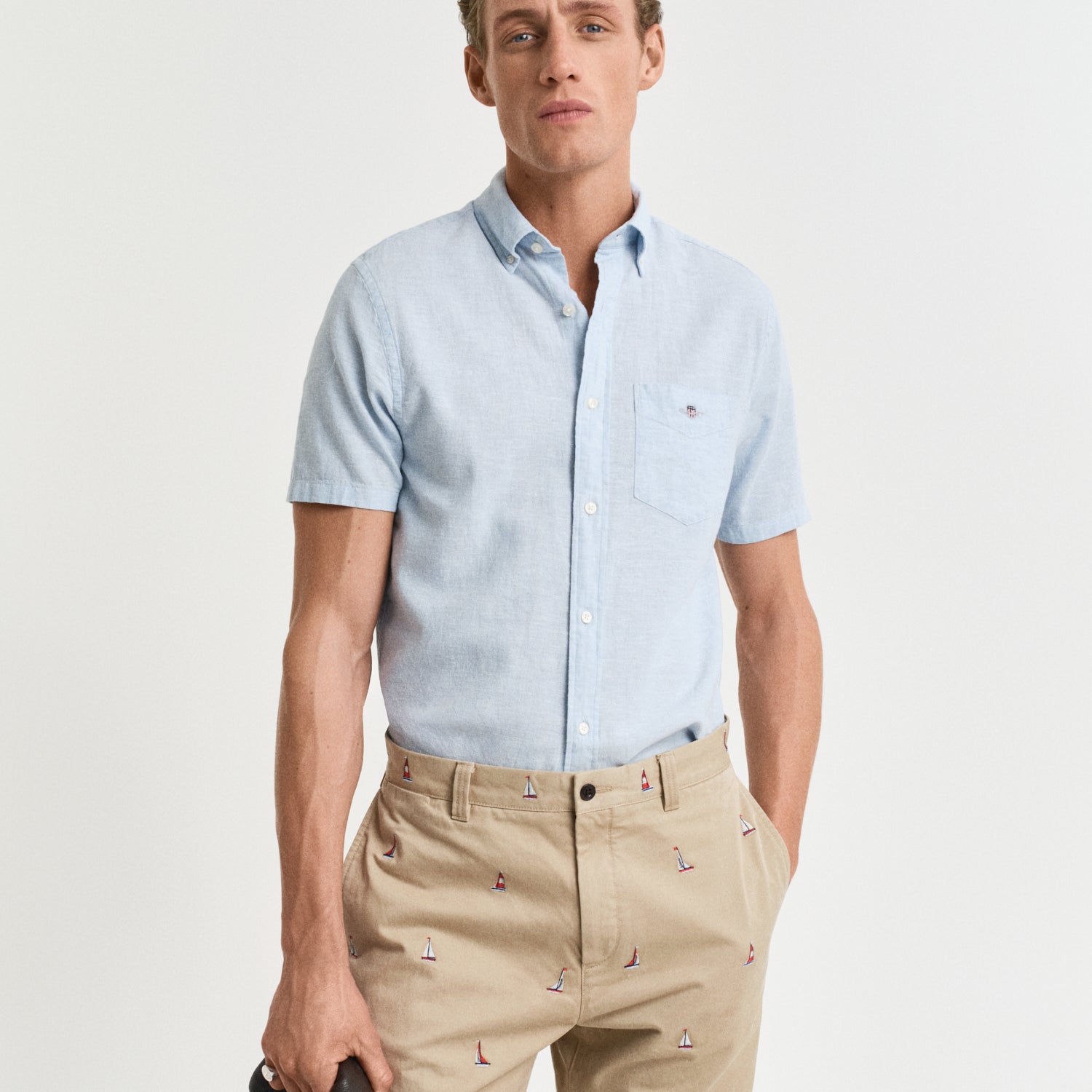 Gant Reg Cotton Linen Shirt