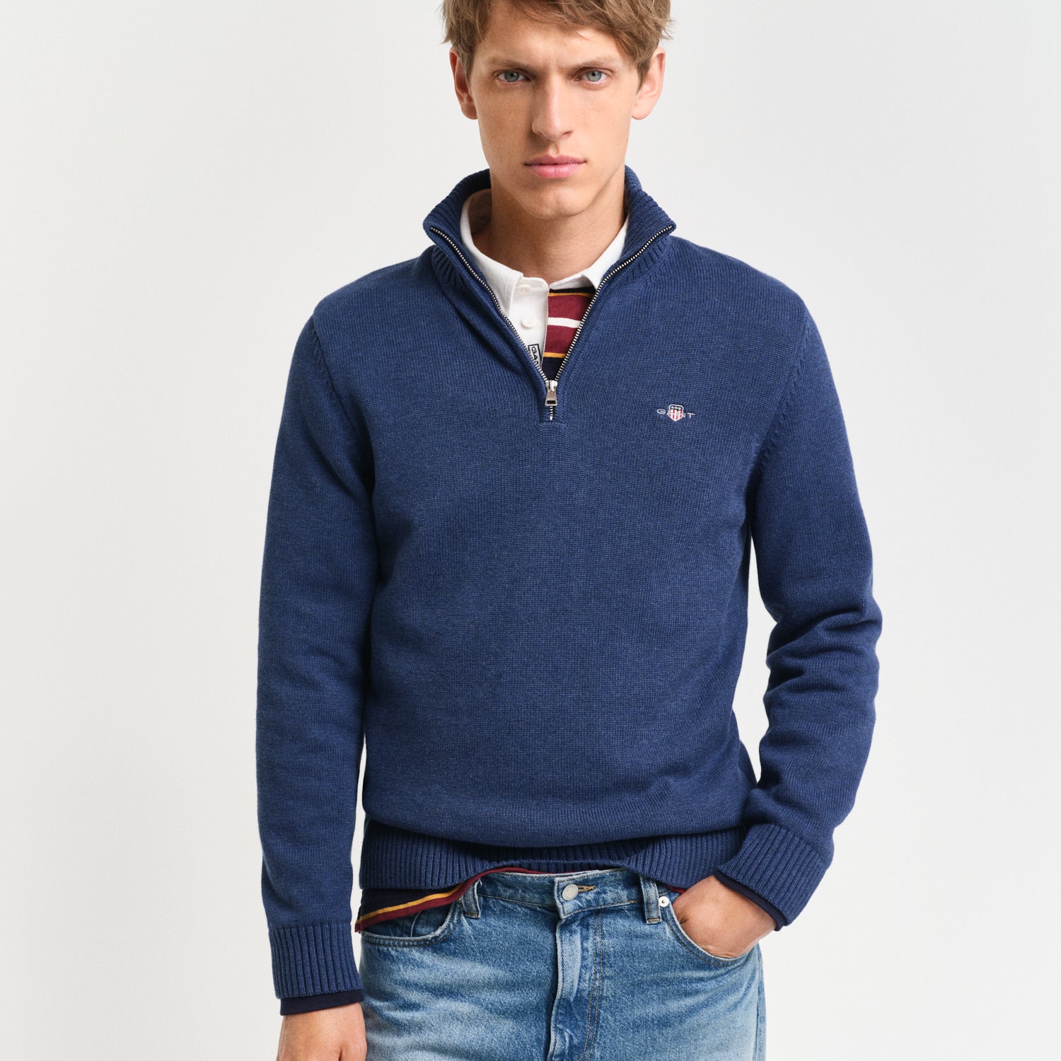 Gant Casual Cotton Half-Zip Sweater