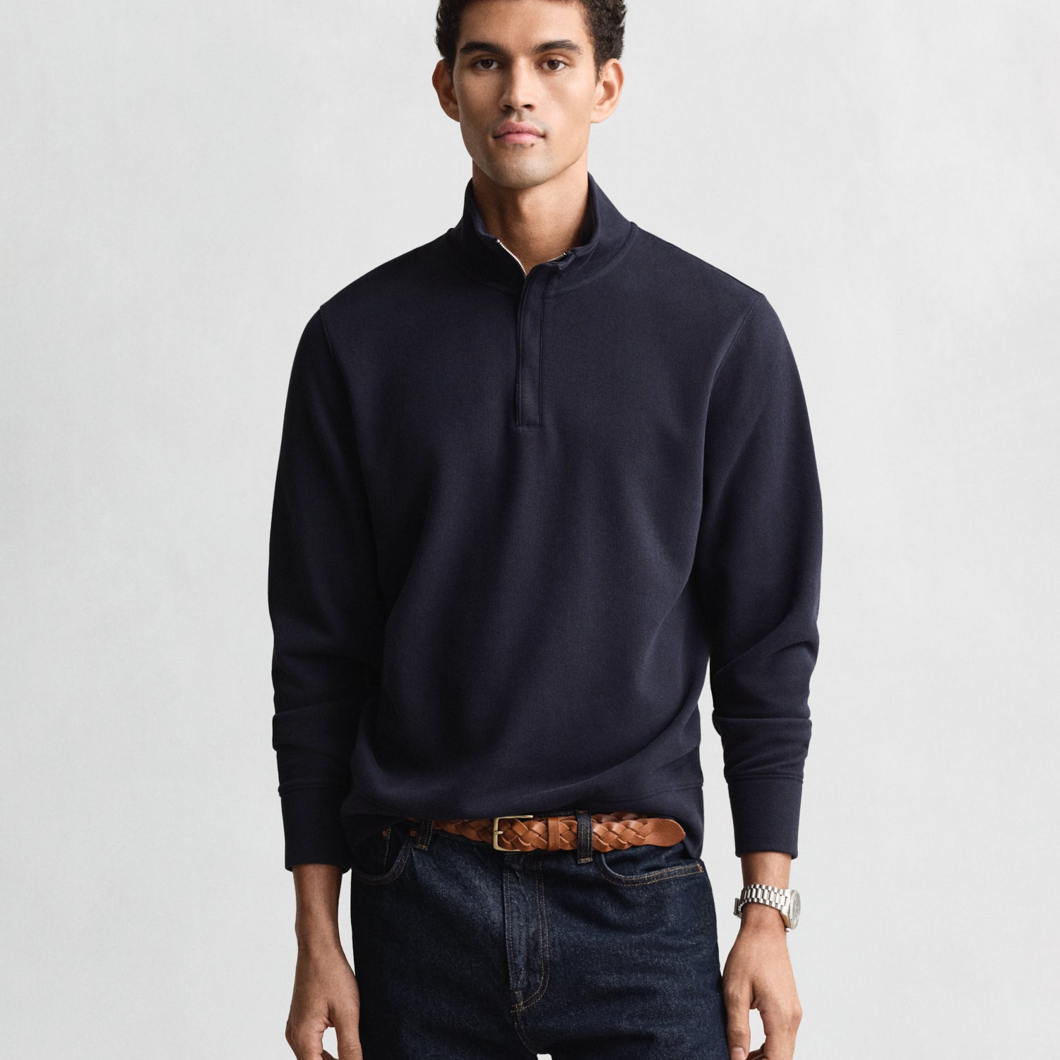 GANT Sacker Rib Half-Zip Sweatshirt