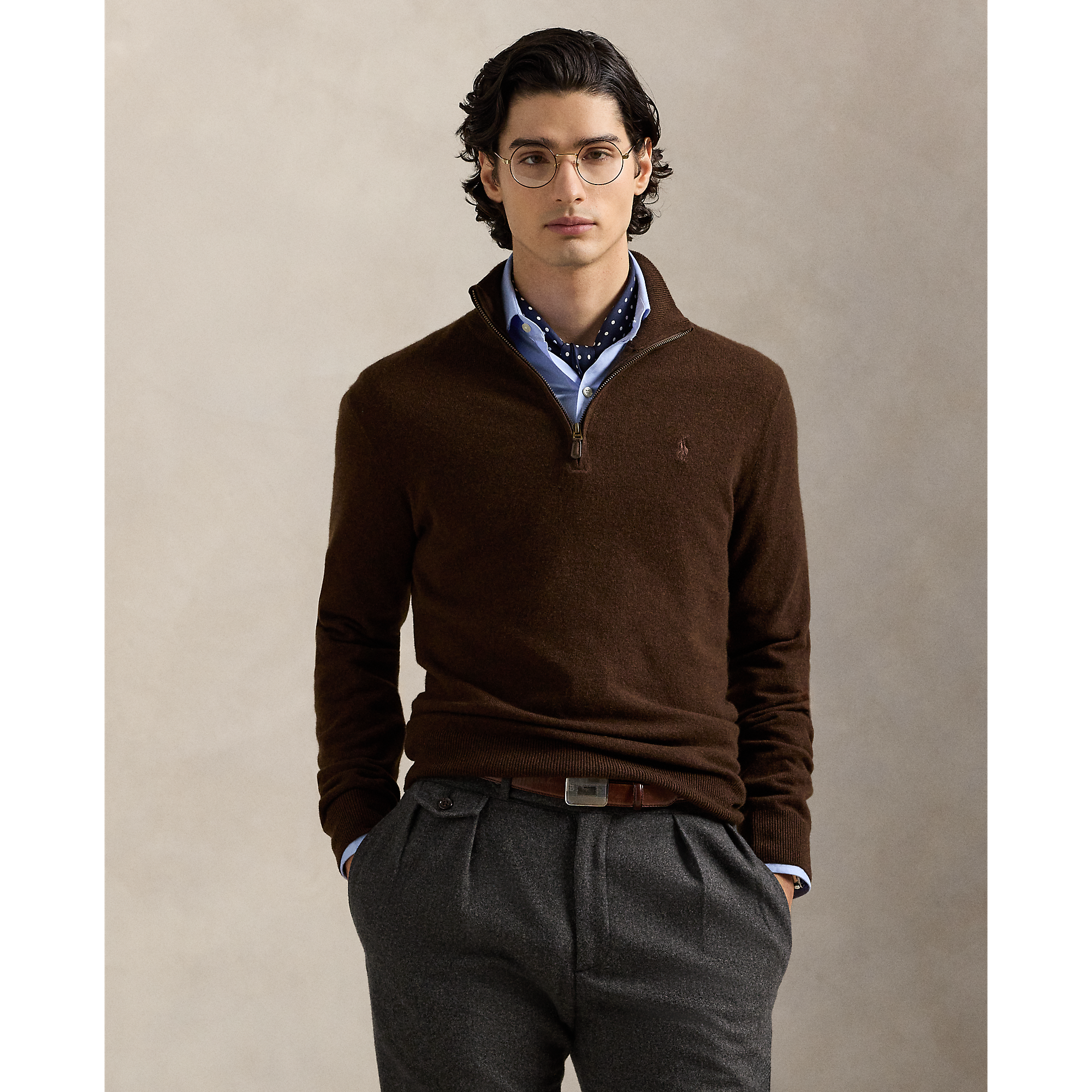 Polo Ralph Lauren Wool Quarter-Zip Sweater