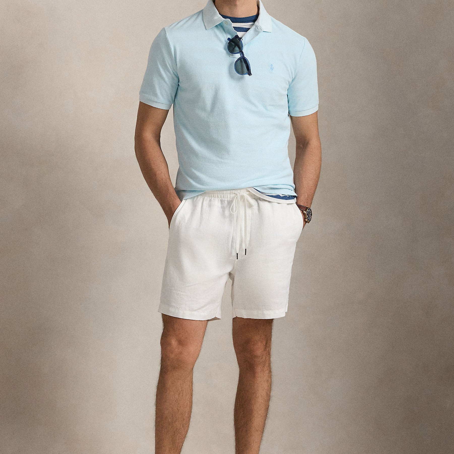 Polo Ralph Lauren Custom Slim Mineral-Dyed Mesh Polo Shirt