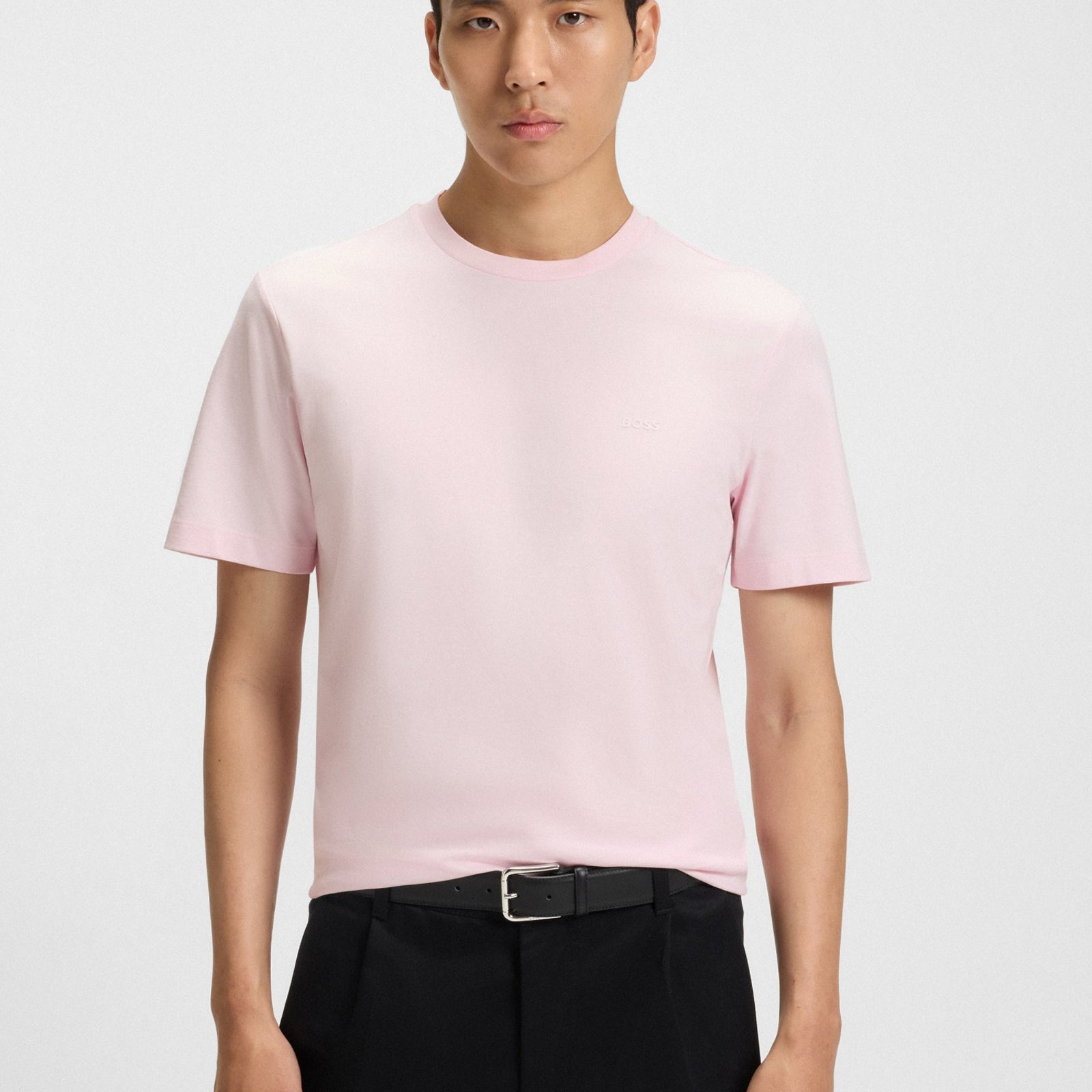 BOSS Cotton-jersey T-shirt with logo detail