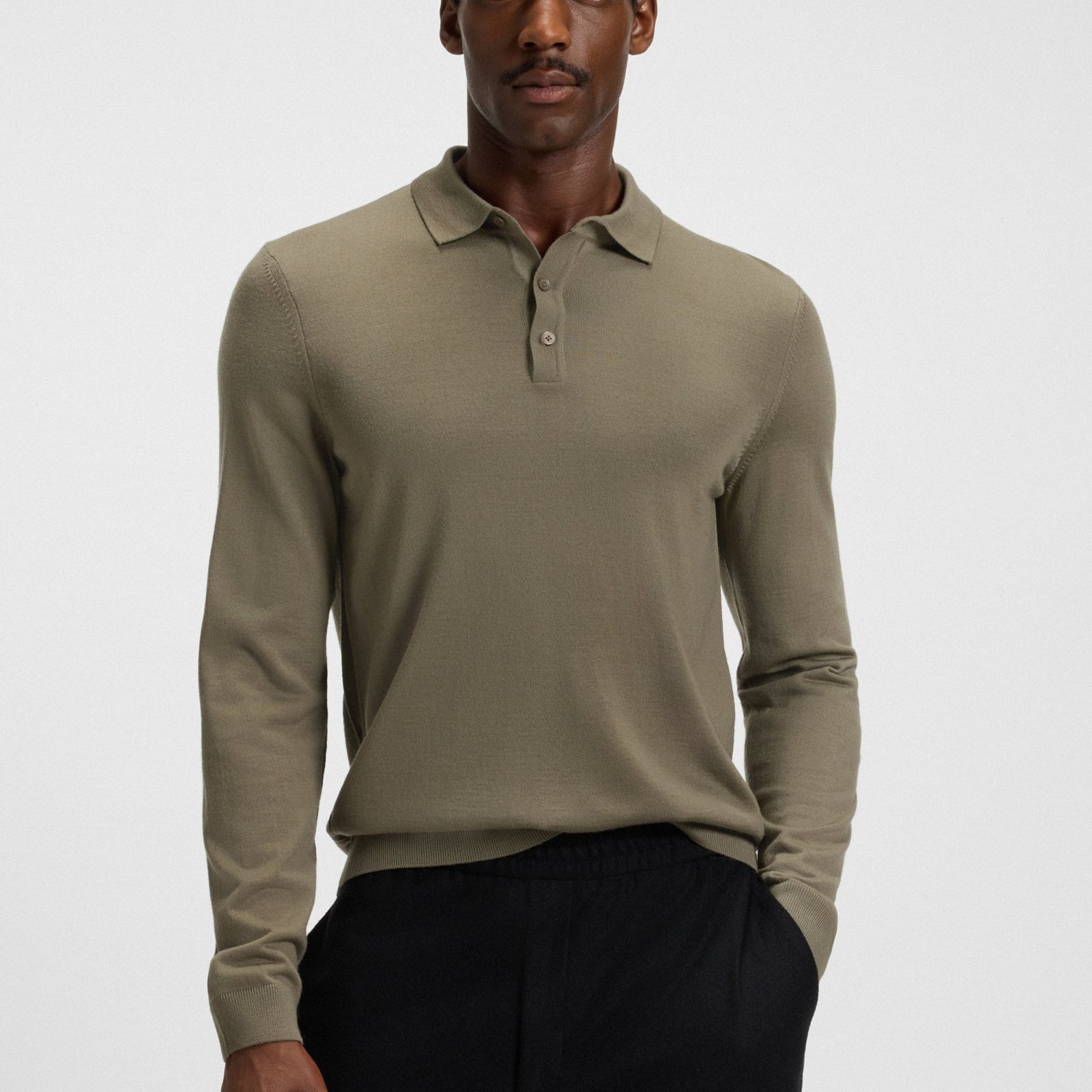 BOSS Regular Fit Italian Virgin Wool Polo