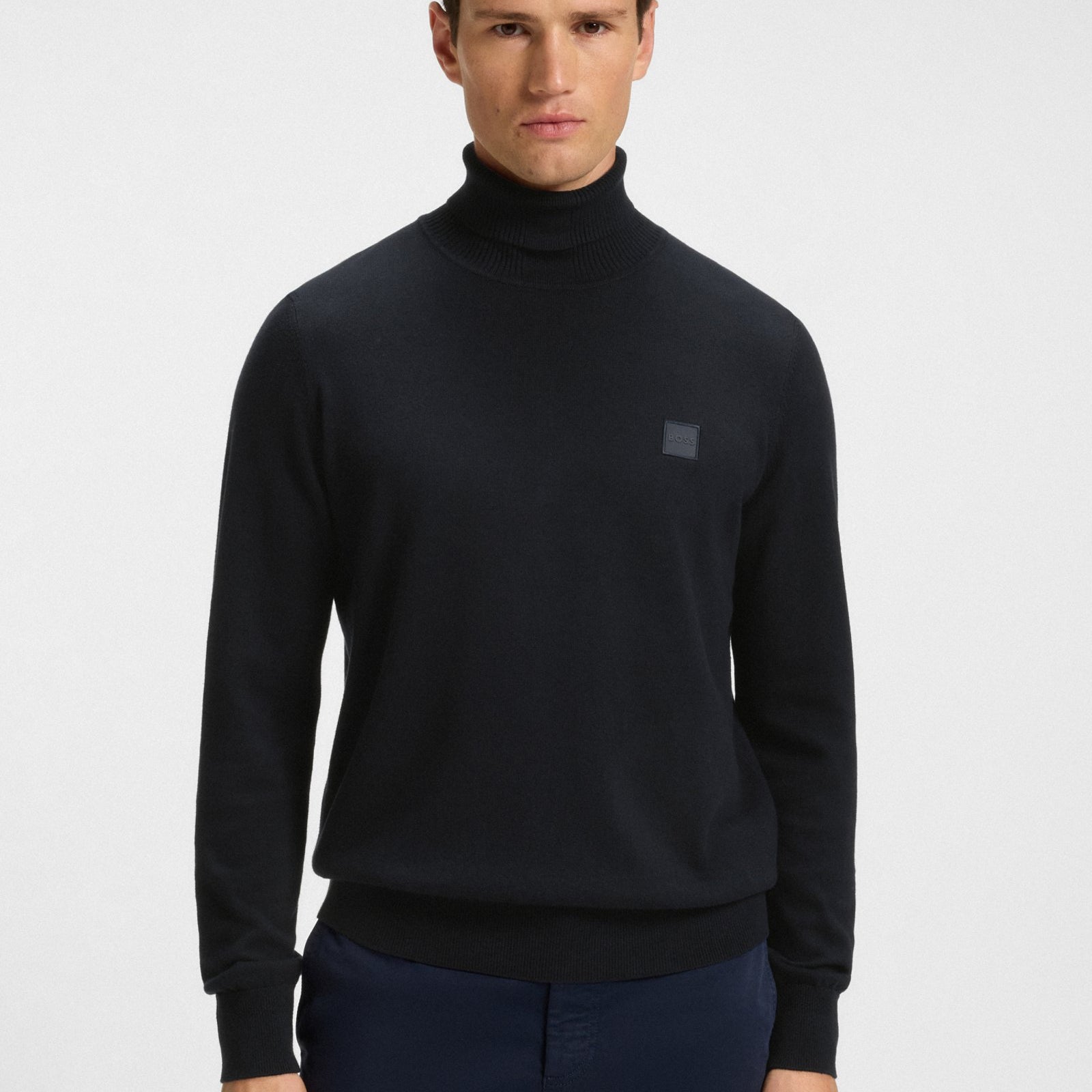 BOSS Rollneck Regular-Fit Sweater In Cotton & Cashmere
