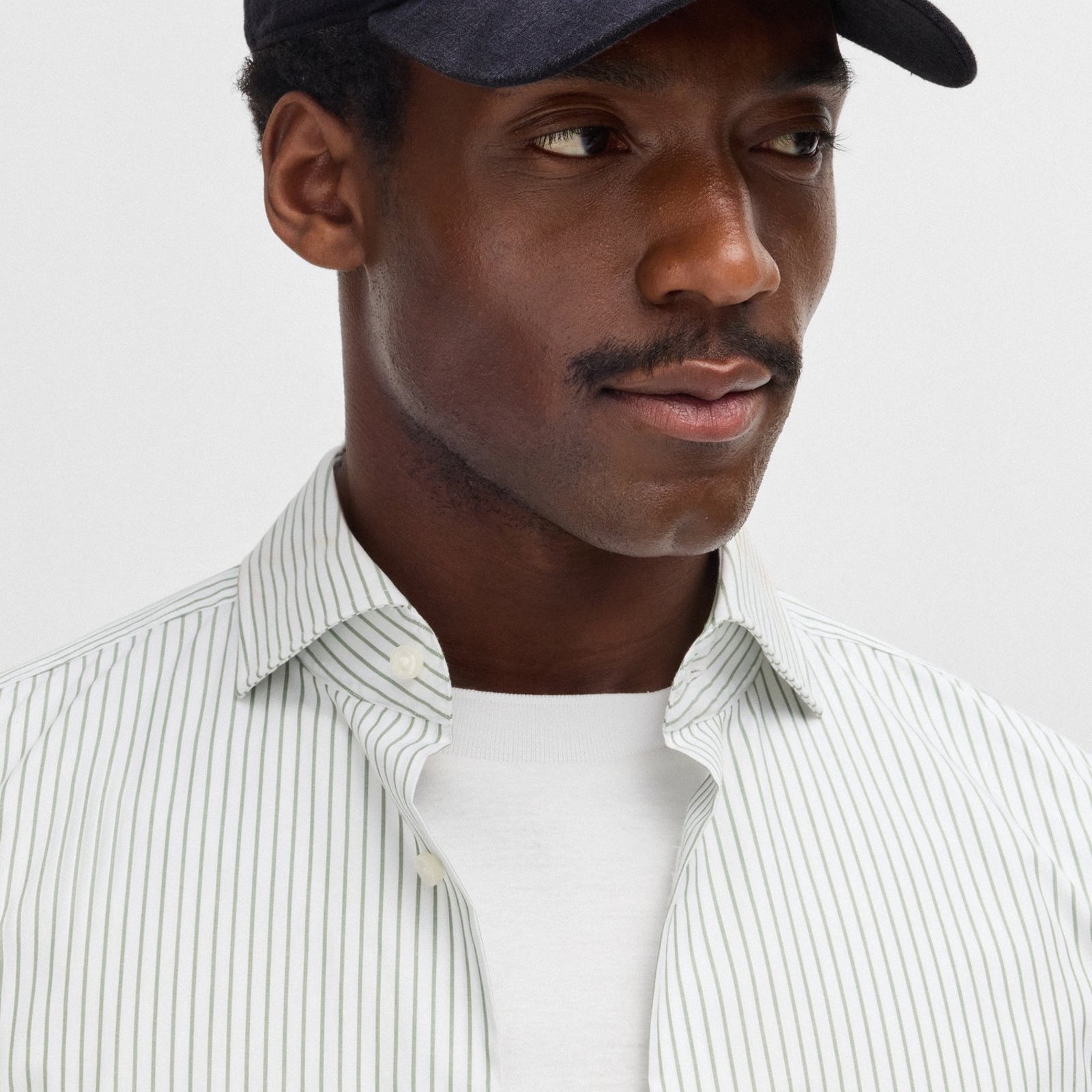 BOSS Linen cap with embroidered logo