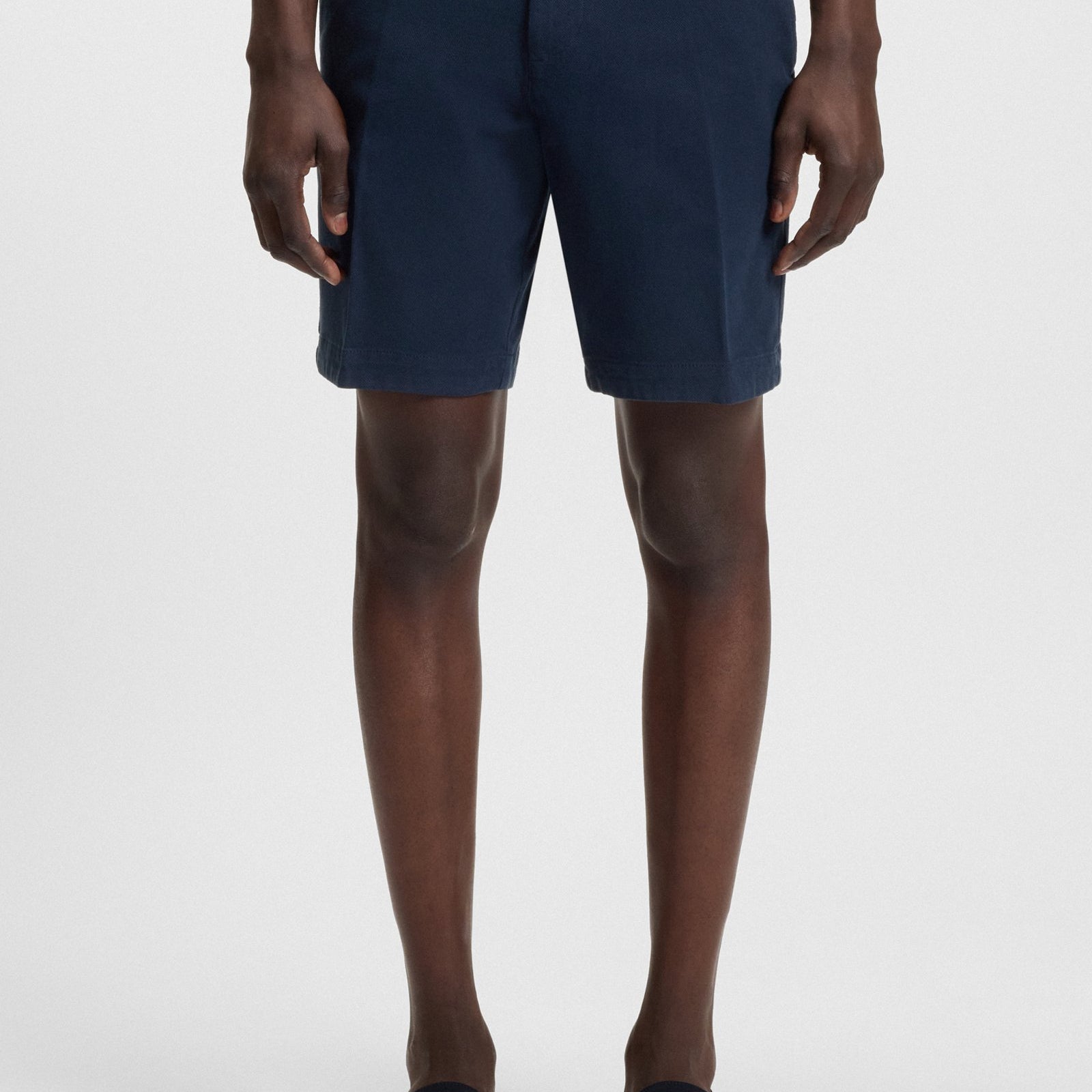BOSS Slim-fit shorts in stretch-cotton twill