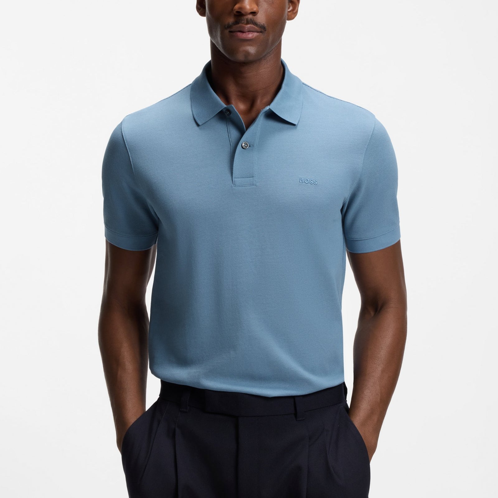 Pallas polo shirt in cotton piqué with embroidered logo