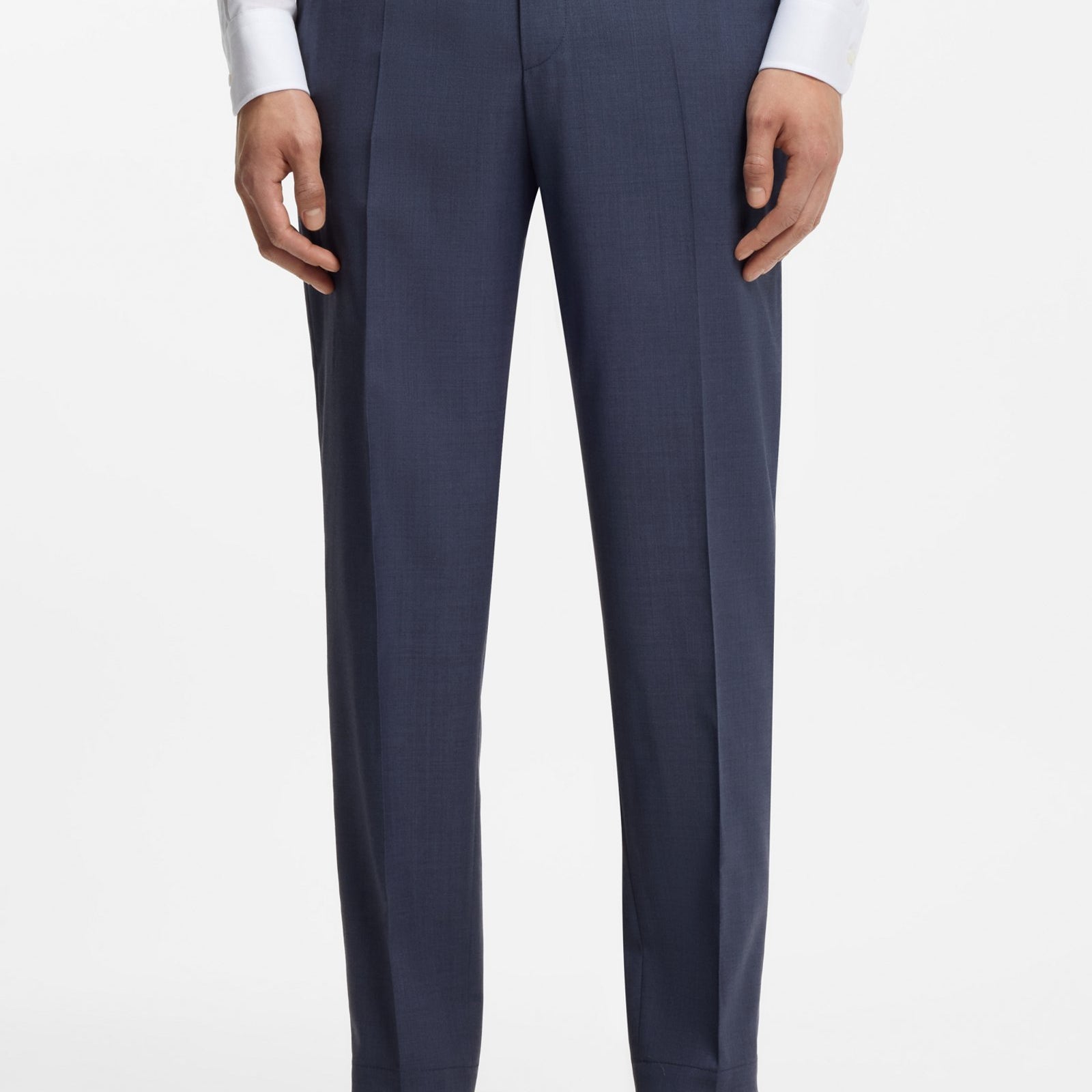 Tapered-fit trousers in washable air wool