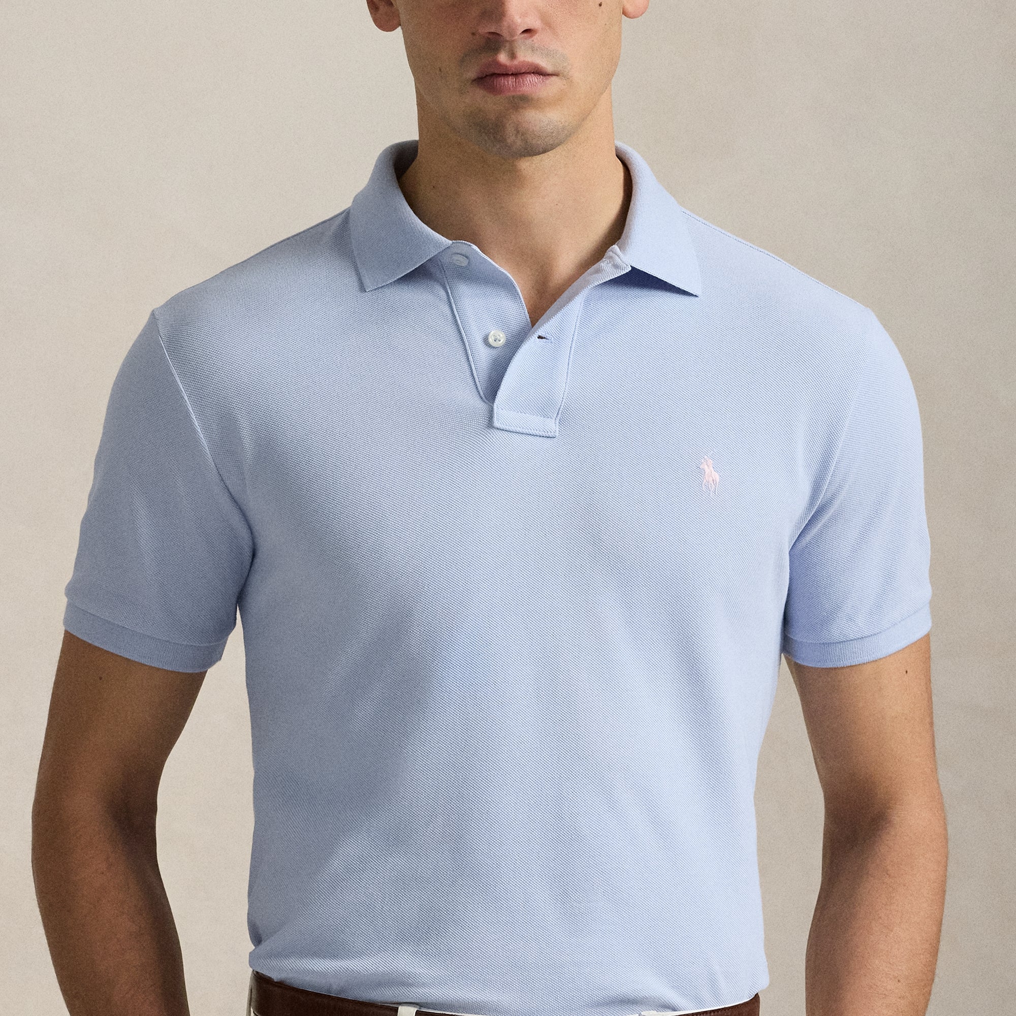 Polo Ralph Lauren Custom Slim Fit Mesh Polo Shirt