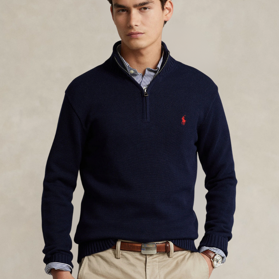 Polo Ralph Lauren Luxury Jersey Quarter-Zip Pullover