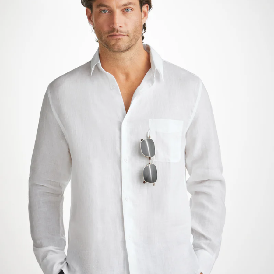 Derek Rose Monaco Linen Shirt