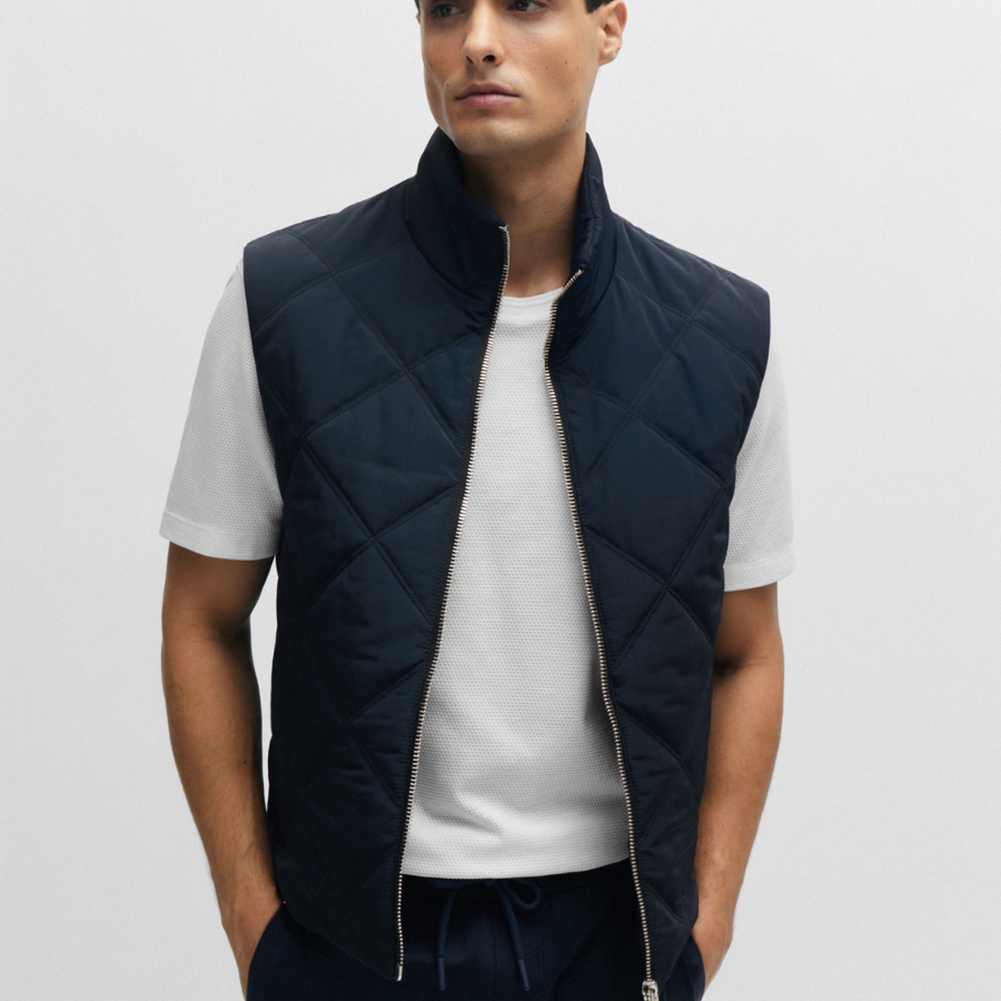 BOSS Regular Fit Gilet With Quilting