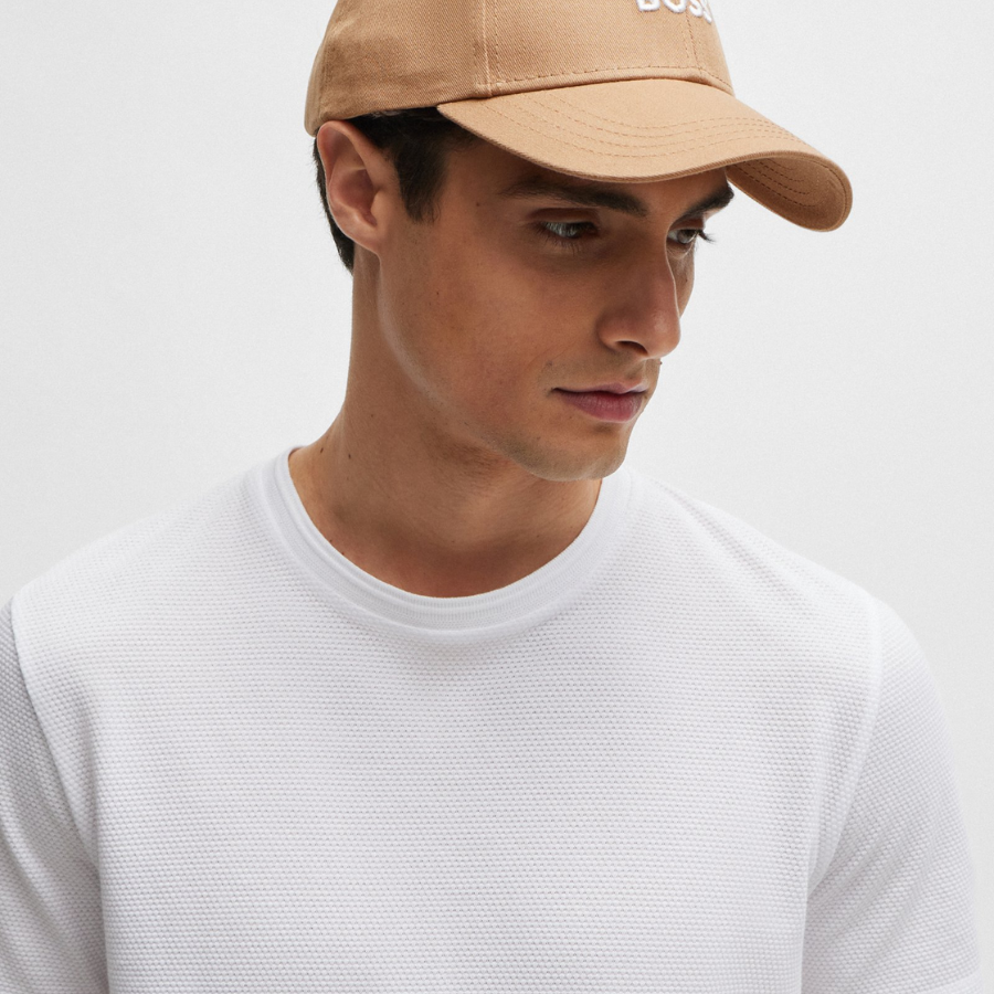 BOSS Cotton-Twill Six-Panel Cap With Embroidered Logo