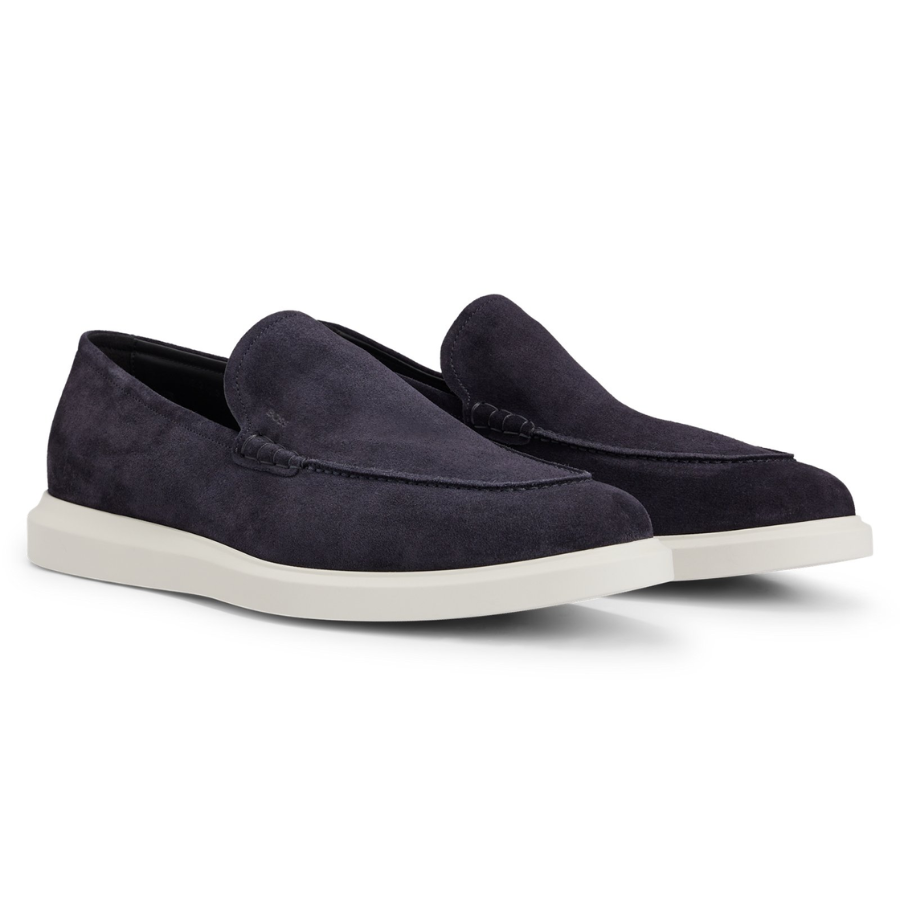 BOSS Clay Suede Slip-On Loafers