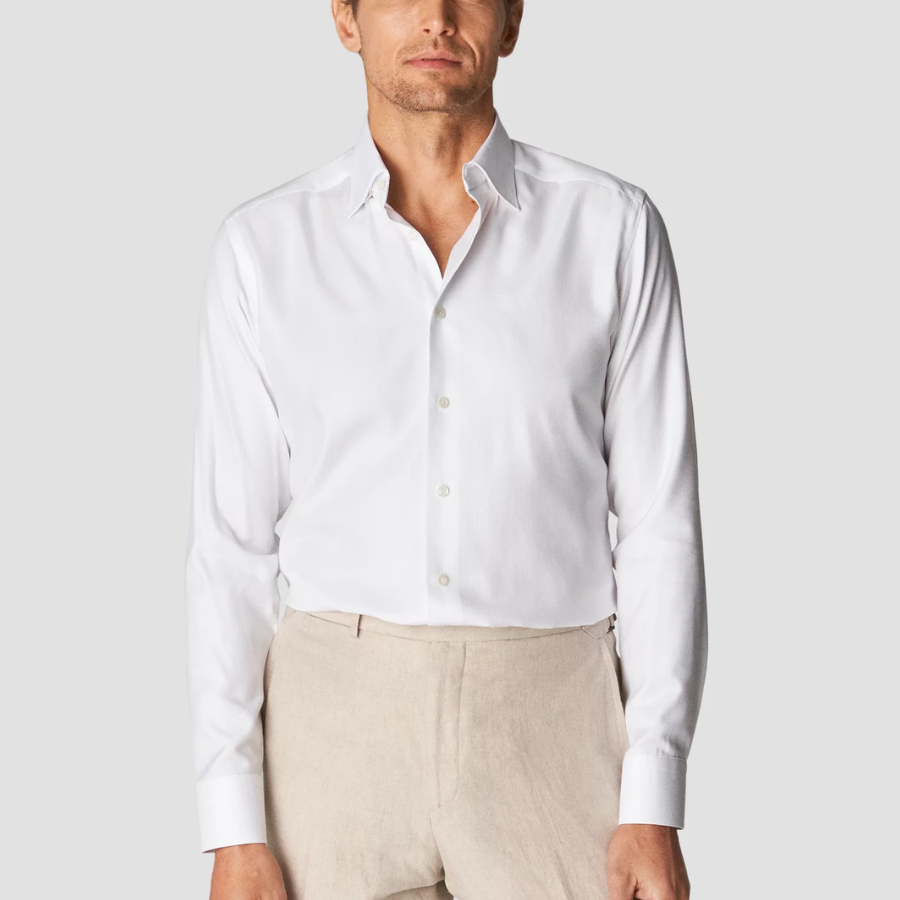 ETON Cotton-Lyocell Stretch Slim Fit Shirt