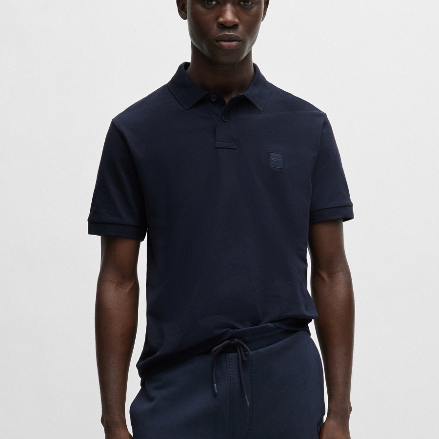 Boss Stretch-Cotton Slim-Fit Polo Shirt With Logo