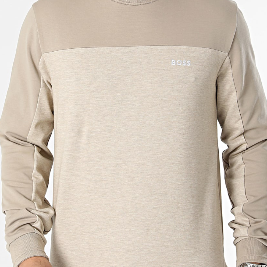 BOSS Cotton-Blend Sweatshirt With Embroidered Logo