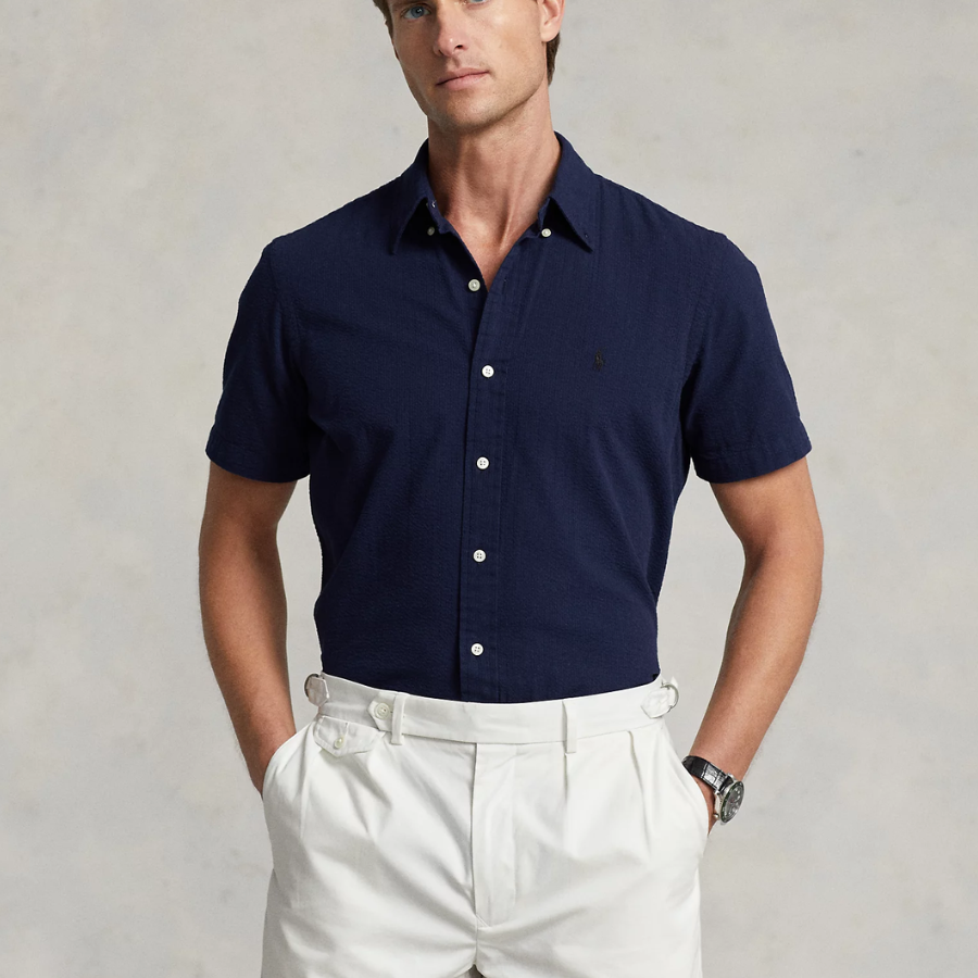 Polo Ralph Lauren Custom Fit Striped Seersucker Shirt