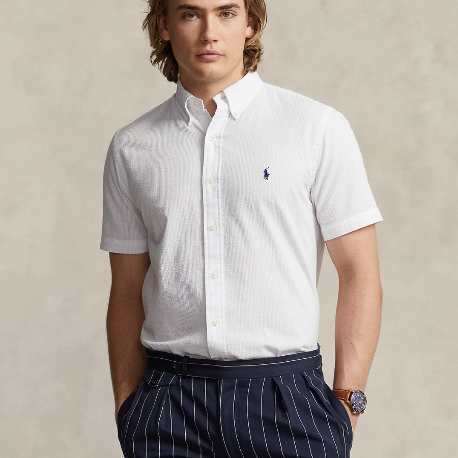Polo Ralph Lauren Custom Fit Striped Seersucker Shirt