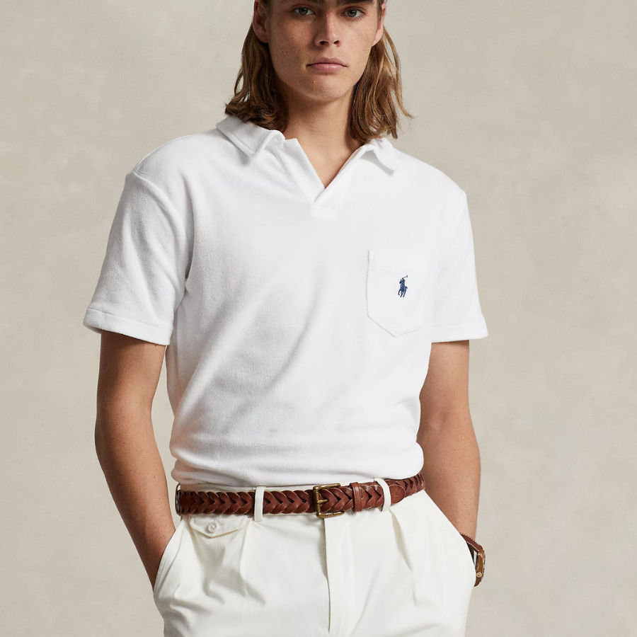 Polo Ralph Lauren Custom Slim Fit Terry Polo Shirt