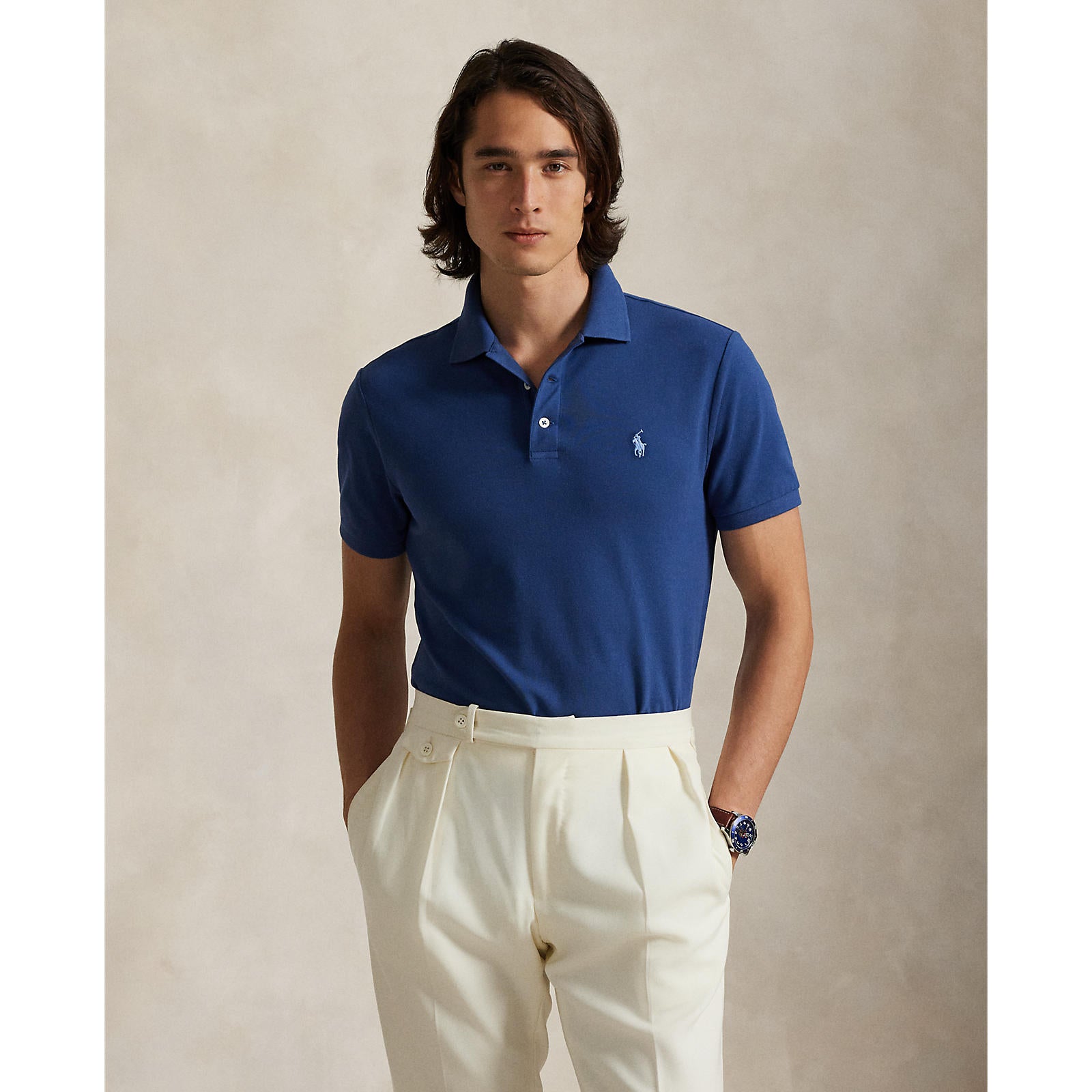 Polo Ralph Lauren Custom Slim Fit Stretch Mesh Polo Shirt