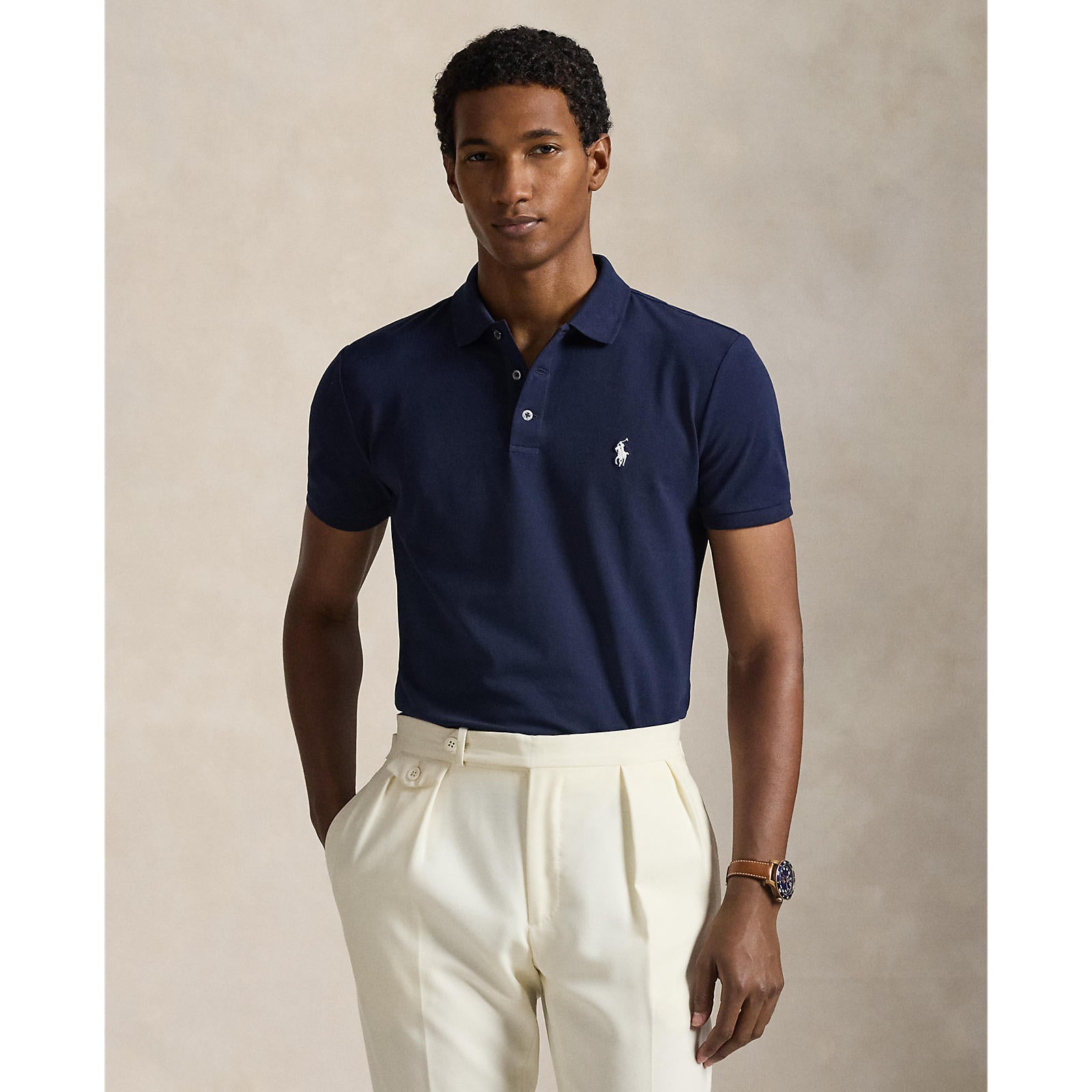 Polo Ralph Lauren Custom Slim Fit Stretch Mesh Polo Shirt