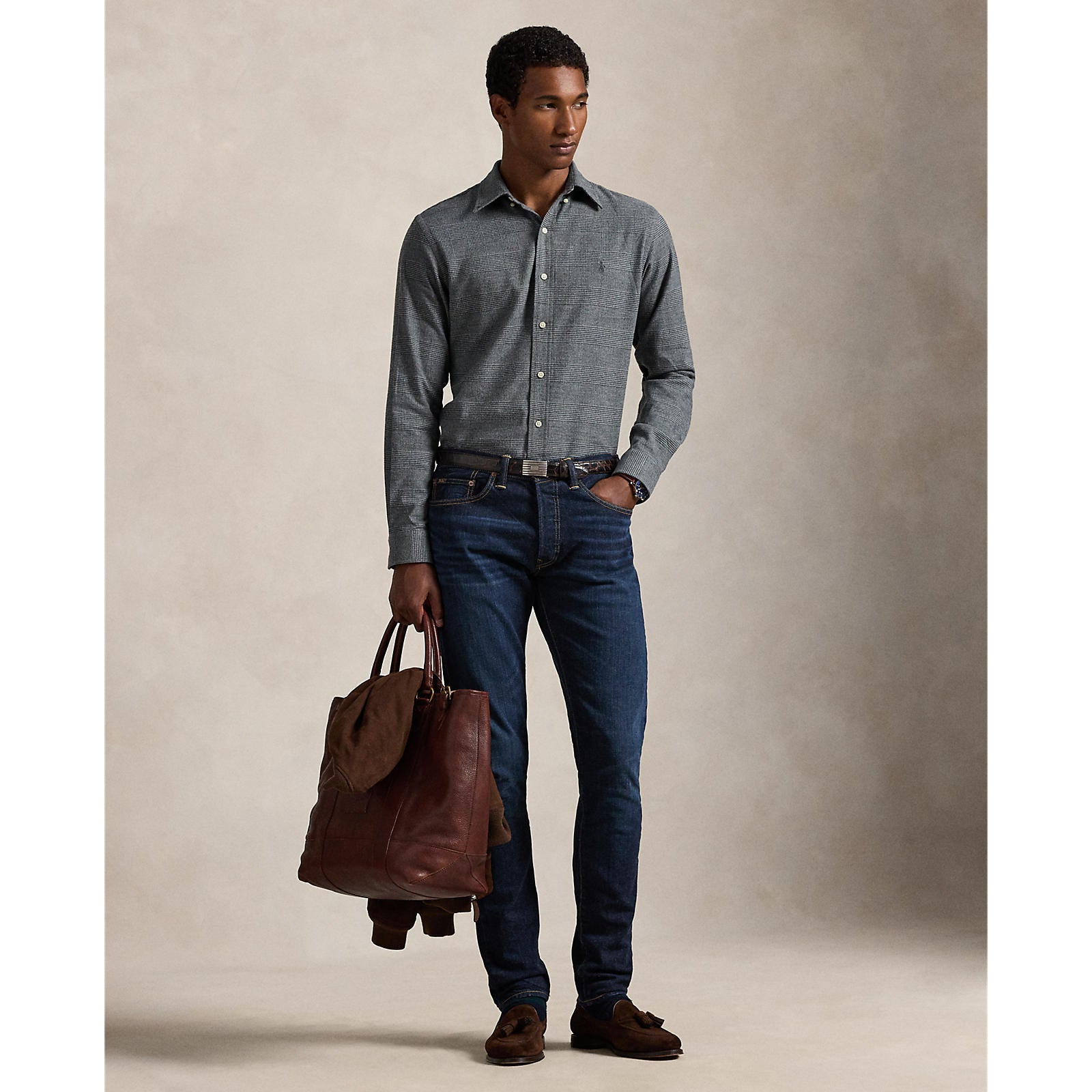 Polo Ralph Lauren Custom Fit Plaid Performance Twill Shirt